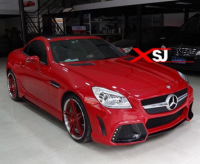 新款奔馳slk改裝wald大包圍 R172 SLK200 300改裝前后杠LED燈側(cè)裙