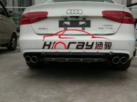 奧迪后包圍及排氣 奧迪A4L后包圍雙排氣 重慶涵駿汽車飾品