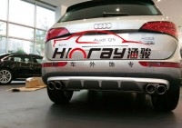 奧迪后包圍及排氣 奧迪Q5后包圍雙排氣 重慶涵駿汽車飾品