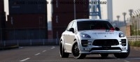 2014保時(shí)捷MACAN turbo改裝寬體包圍 macan改裝包圍 碳纖尾翼后唇