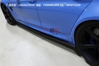 寶馬4系F32/F33改裝碳纖維側裙 3D款碳纖維側裙 寶馬M4碳纖維包圍