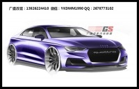 廣盛新款奧迪A3/35/40TFSI國產(chǎn)進口改裝RS3三廂尾翼 排氣管大包圍