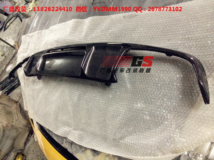 奔馳W218 CLS300 CLS350改裝AMG CLS63碳纖維后唇包圍排氣管尾喉