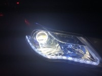 上海榮威950 大燈改裝小糸Q5透鏡 巖崎氙氣燈 白色天使眼 水晶淚眼