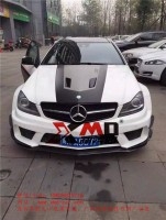 奔馳C系改裝C63 black series寬體大包圍刀鋒奔馳W204 BK寬體包圍