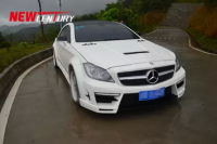奔馳CLS300 350改裝GSC寬體大包圍 W218碳纖維開孔機(jī)蓋 后唇尾翼