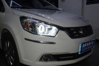 東風(fēng)日產(chǎn)啟辰車燈改裝升級Q5雙光透鏡——中山清風(fēng)車影燈改