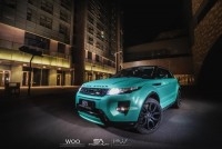 路虎極光改色貼膜電光金屬Tiffany