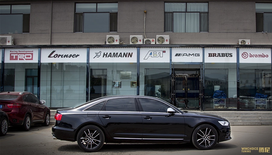 Audi 奧迪 C7 A6L 升級 BBS XA 亞光黑色 19寸輪轂 RS6 中網(wǎng)后視鏡殼 騰尼雙邊四出排氣