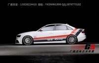 13 14新款奧迪A4L B9改裝RIEGER大包圍 RS5后唇碳纖維尾翼排氣管