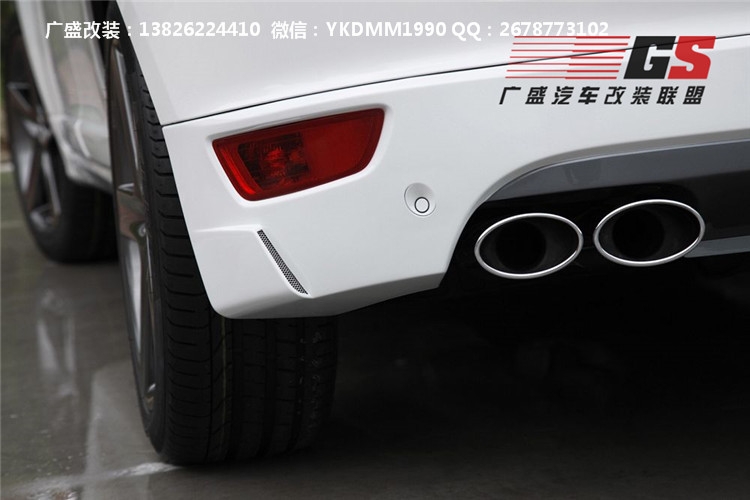 沃爾沃XC60改裝四出排氣管尾喉尾嘴 HEICO后唇后擾流XC60排氣管