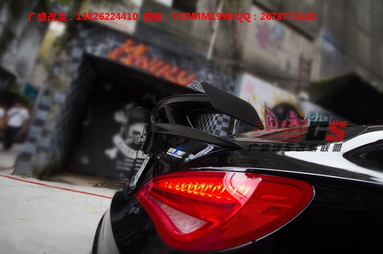 奔馳CLA改裝碳纖維尾翼 Revozport款包圍W117 CLA45 CLA250大包圍