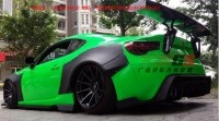 豐田GT86改裝Greddy X Rocket bunny寬體包圍碳纖維前唇后唇尾翼