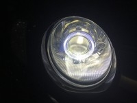 上海淳梓改燈 JEEP指南者車燈改裝小糸Q5透鏡 飛利浦氙氣燈 華科安定器 白色天使眼