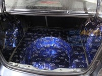 石家莊大能汽車隔音價格嘉年華大能汽車隔音四門雙層藍(lán)金剛隔音