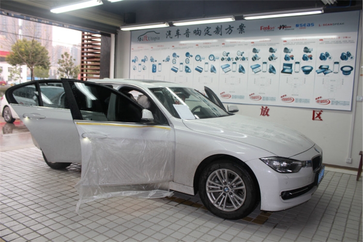 武漢樂改寶馬328汽車音響改裝