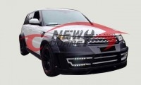 14-15年新款路虎攬勝運(yùn)動(dòng)版改裝LUMMA窄體大包圍保險(xiǎn)杠排氣管尾喉