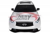 英菲尼迪FX35改裝碳纖前后小包圍QX70保險(xiǎn)杠排氣管尾翼輪轂大包圍