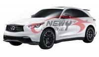英菲尼迪FX35改裝碳纖前后小包圍QX70保險(xiǎn)杠排氣管尾翼輪轂大包圍