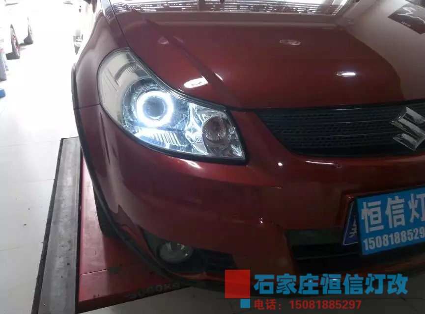 【石家莊恒信改車燈專業(yè)燈光升級】天語升級全新海拉五，光導(dǎo)天使眼