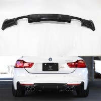 BMW宝马 4系 F32 F33 改装碳纤维双出后下唇 后巴扰流板