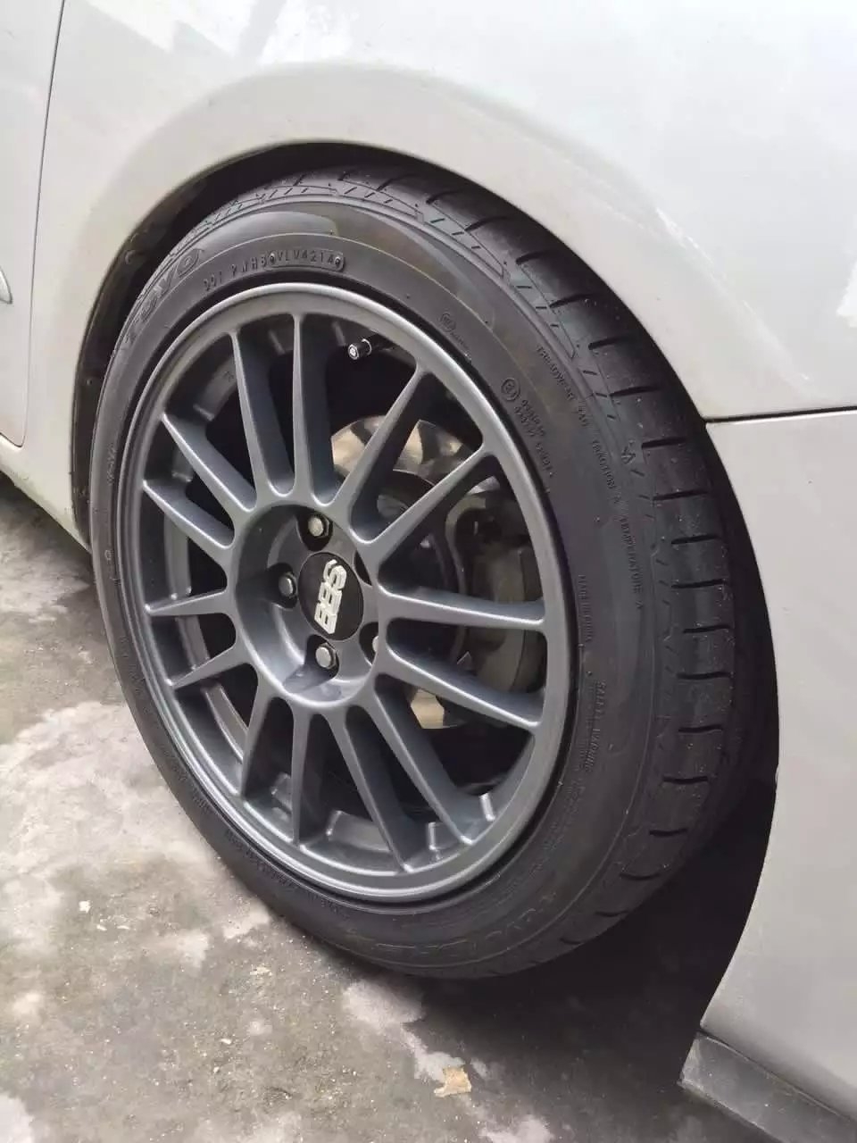 17寸 鍛造BBS 上身豐田