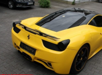 法拉利F458改装碳纤维尾翼  Ferrari458安装碳纤维定风翼