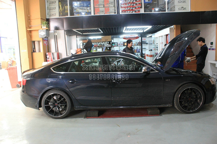 大連專業(yè)改裝奧迪S5 改裝IPE閥門排氣 JBOM三元頭段