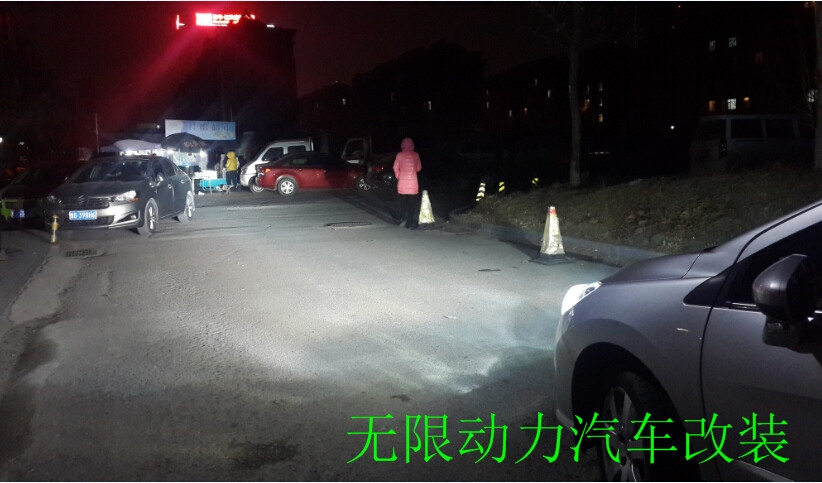 昌邑標(biāo)志408改氙氣大燈，Q5雙光透鏡