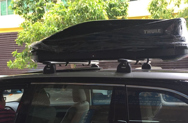 2015款丰田汉兰达车顶行李架改装装车步骤实拍