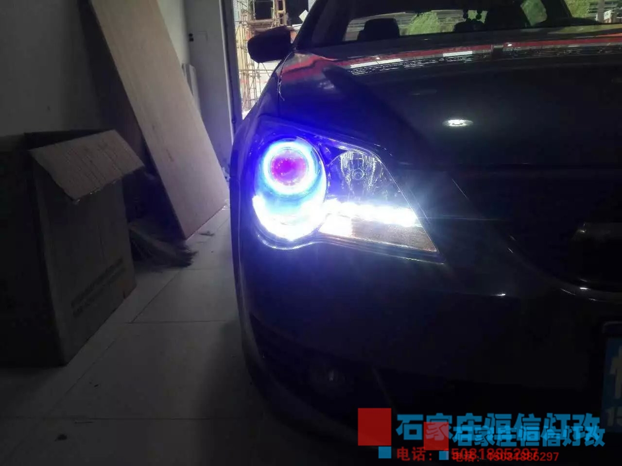 【石家莊恒信改車(chē)燈專(zhuān)業(yè)燈光升級(jí)】老寶來(lái)升級(jí)最新款Q5 寶來(lái)改燈哪里好