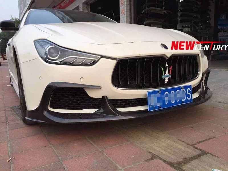 吉卜力aspec碳纖維套件 瑪莎拉蒂吉博力GHIbli大小包圍前唇尾翼排氣
