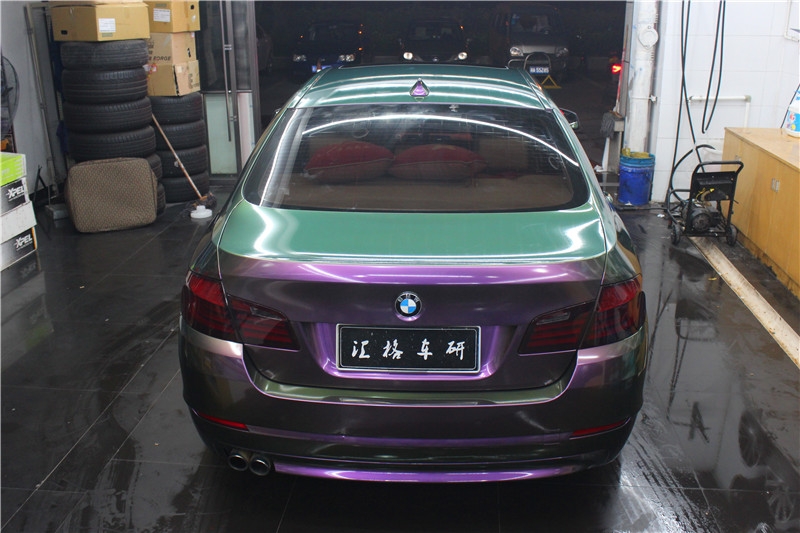 長沙匯格車研 寶馬施工法國進口HEXIS變色龍膜 原裝進口膜不傷漆