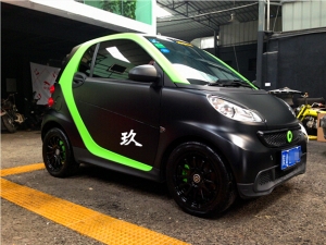 【西安良玖行汽車改裝出品】奔馳精品小車Smart全車改色