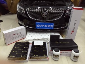 武漢松杉汽車音響改裝【別克君越】升級日本中道全車頂級靜音隔音