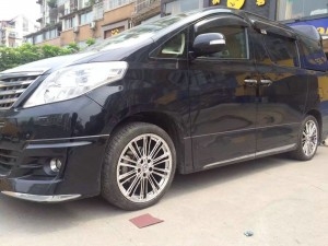 成都極速輪轂 埃爾法升級(jí) 19寸 K76電鍍輪轂