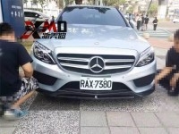 奔馳新C級W205 C180L C200L C260L碳纖維前唇 前擾流 機蓋 排氣管