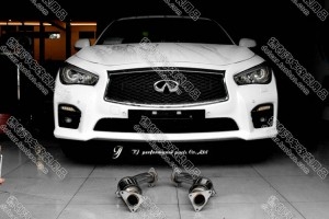大連改裝英菲尼迪Q50 V6 3.7升級改裝HKS進氣 Lepai樂排三元催化