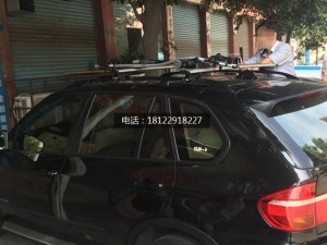 12款15款寶馬X5車頂行李架免打孔靜音承重100公斤包安裝包郵