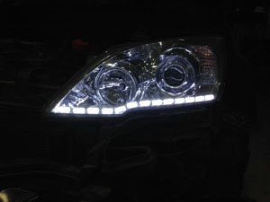 西寧車燈升級CRV大燈改裝