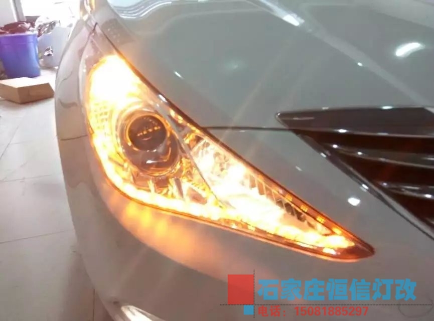【石家莊恒信改燈】索八原車鹵素透鏡效果不好，前來升級氙燈透鏡