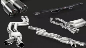 寶馬F82 M4改裝AKrapovic中尾段鈦合金排氣