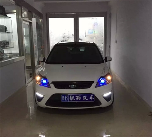 濰坊福克斯改燈，小糸Q5+聚光玩