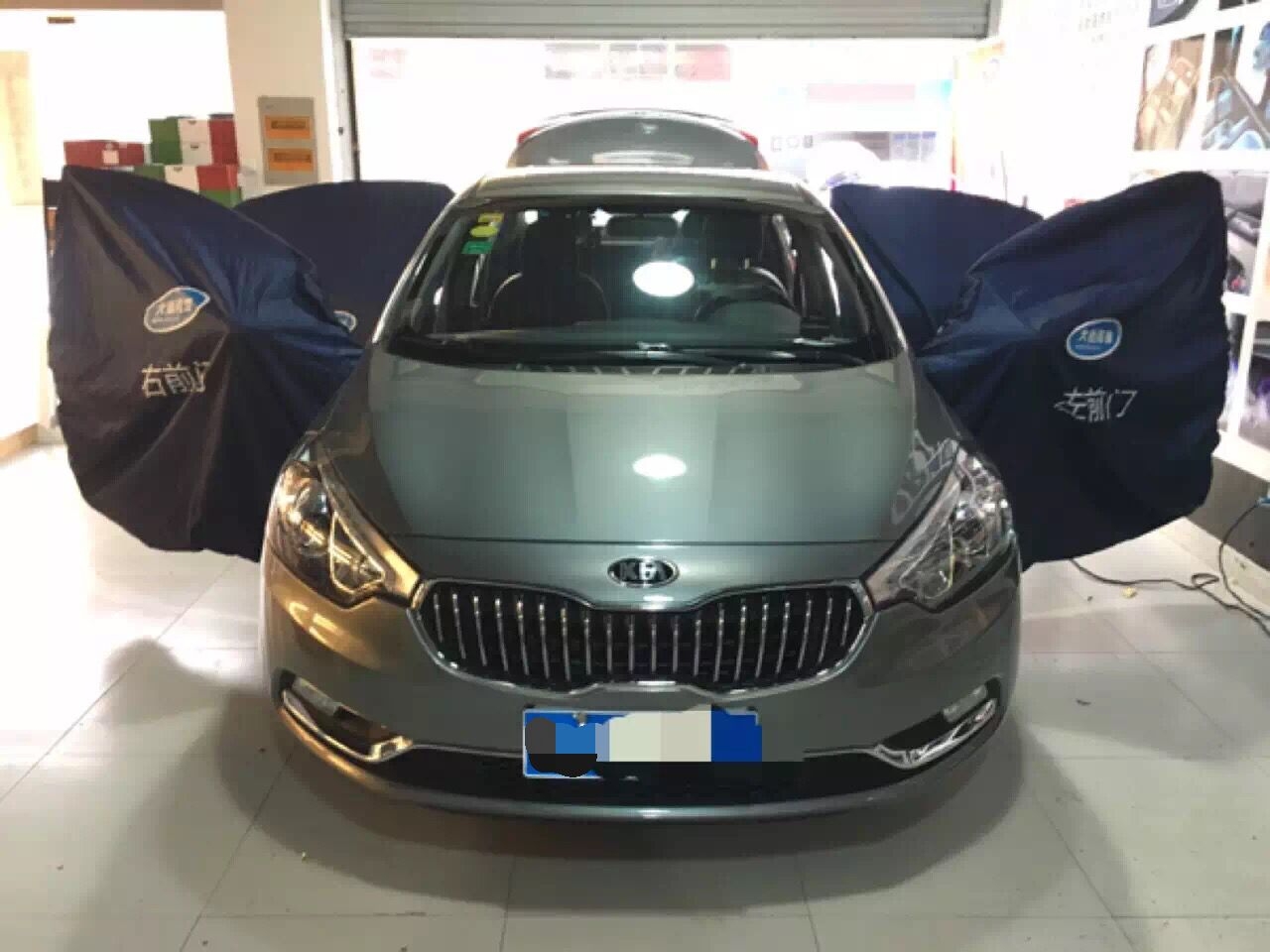 廣西南寧途悅汽車影音－起亞K2全車改裝大能隔音