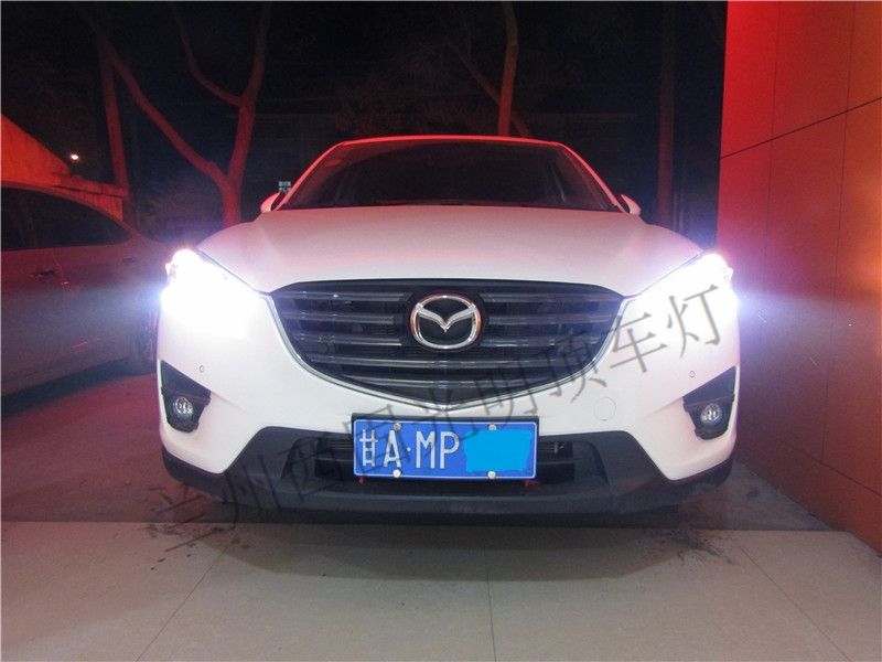 馬自達(dá)CX-5升級(jí)海拉5   歐司朗45W安定   歐司朗CBI    LED日間行車燈