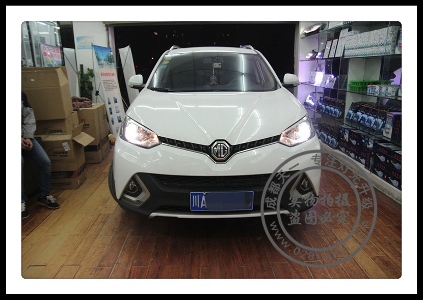 成都名爵銳騰改車燈升級歐司朗氙氣燈mgGS改燈
