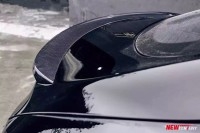 特斯拉亮光碳纖維尾翼電動(dòng)轎車特斯拉尾翼