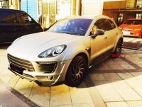保時捷Macan改裝Topcar寬體大包圍 小卡宴turbo碳纖維前后唇尾翼