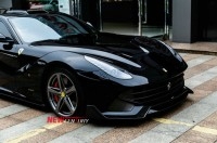 法拉利F12碳纖維前唇 Ferrari改裝DMC前下巴小包圍 F12berlinetta