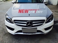 奔馳C級(jí)W205改裝碳纖維開孔機(jī)蓋 奔馳C180 C200改裝引擎蓋